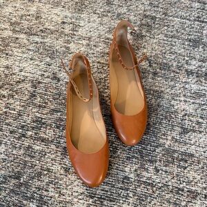 Ralph Lauren Kinsley Leather Ballet Flats